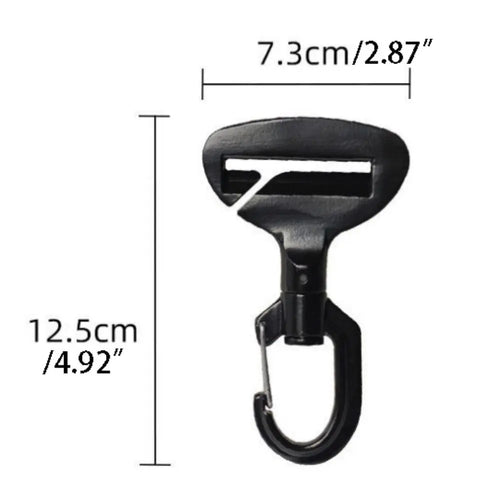 Heavy-duty metal dog car seat belt buckle