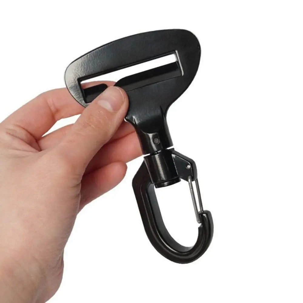  Dog harness connected to car seat belt clip